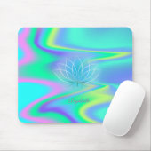 Adorable Lotus, Holografischer Regenbogen Mousepad (Mit Mouse)