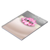 Adorable Lotus Stripe Notizblock (Linke Seite)