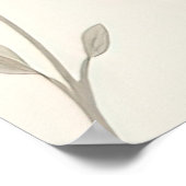 Adorable Love Birds Forever Illustration Poster (Ecke)