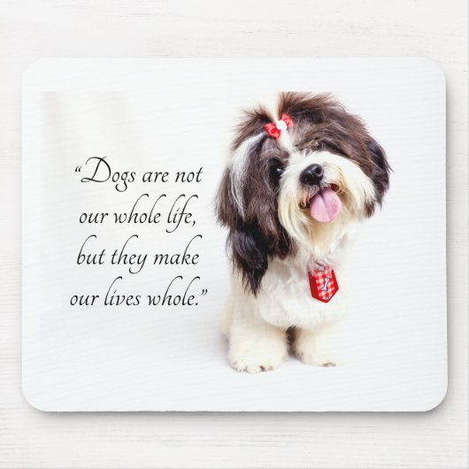Adorable Lovely Shih Tzu Puppy Mousepad (Vorne)