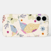 Adorable mädchenrosa pastellfarben botanisch und S Case-Mate iPhone Hülle (Rückseite (Horizontal))