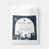 Adorable Magic Woodland Night Animal Baby Dusche Geschenktütchen (Vorderseite)