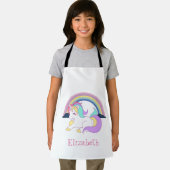 Adorable Magical Unicorn, Regenbogen Schürze (Insitu)