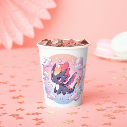 Adorable Mairytale Dragon Baby Dusche Pappbecher (Insitu)