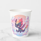 Adorable Mairytale Dragon Baby Dusche Pappbecher (Vorderseite)