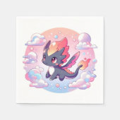 Adorable Mairytale Dragon Baby Dusche Serviette (Vorderseite)