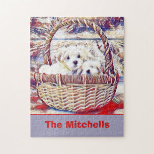 Adorable Maltese Puppy Lover Puzzle