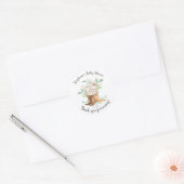 Adorable Mama & Baby Bunny Baby Dusche Gefallen Runder Aufkleber (Umschlag)