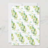 Adorable Mama & Baby Chick Boys Babydusche Einladung (Rückseite)