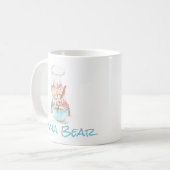 Adorable Mama Bear Cooking Wasserfarbe Kaffeetasse (Vorderseite Links)