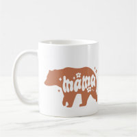 Adorable Mama Bear Tasse - Braunbär Illustration