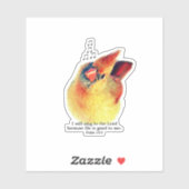 Adorable Mama Cardinal Singing Praises Bible Verse Aufkleber (Blatt)