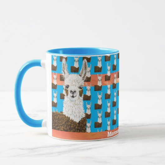 Adorable Mama Llama I Liebe You Pattern Tasse (Links)
