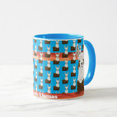 Adorable Mama Llama I Liebe You Pattern Tasse (VorderseiteRechts)