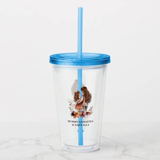 Adorable Mama und Tochterbank (10) Acryltrinkbecher (Vorderseite)