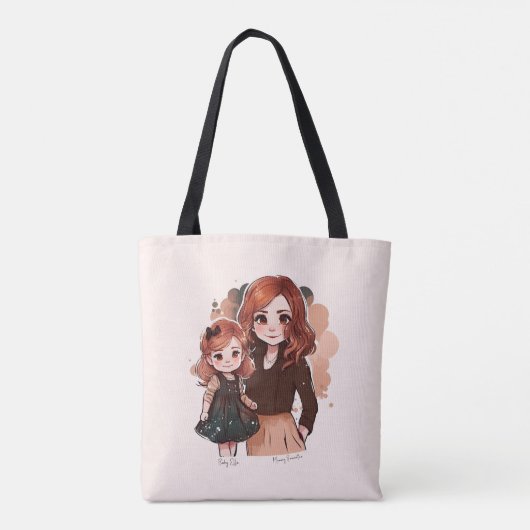 Adorable Mama und Tochterbank (2) Tasche (Rückseite)