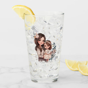 Adorable Mama und Tochterbank (3) Glas
