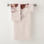 Adorable Mama und Tochterbank (4) Badhandtuch Set (Insitu)