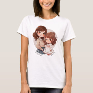 Adorable Mama und Tochterbank (4) T-Shirt