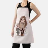 Adorable Mama und Tochterbank (5) Schürze (InSitu)