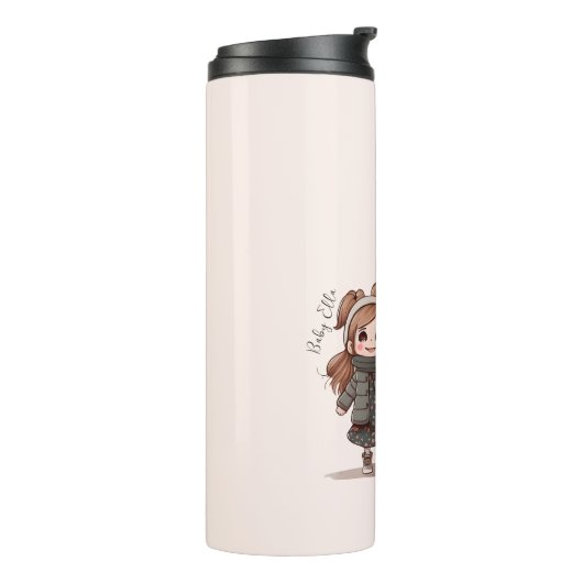 Adorable Mama und Tochterbank (5) Thermosbecher (Nach links gedreht)