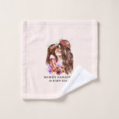 Adorable Mama und Tochterbank (6) Badhandtuch Set (Waschlappen)