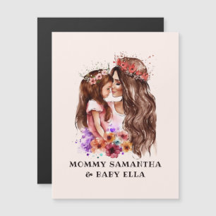 Adorable Mama und Tochterbank (6) Magnetkarte