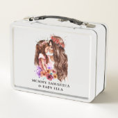 Adorable Mama und Tochterbank (6) Metall Brotdose (Rückseite)