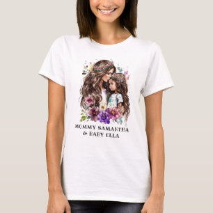 Adorable Mama und Tochterbank (7) T-Shirt