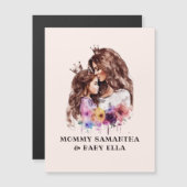 Adorable Mama und Tochterbank (8) Magnetkarte (Vorne/Hinten)