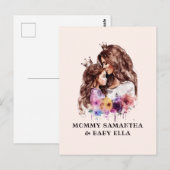 Adorable Mama und Tochterbank (8) Postkarte (Vorne/Hinten)