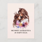 Adorable Mama und Tochterbank (8) Postkarte (Vorderseite)