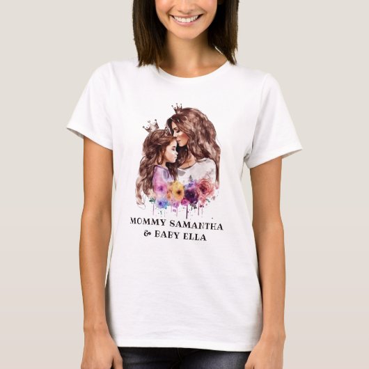 Adorable Mama und Tochterbank (8) T-Shirt (Vorderseite)