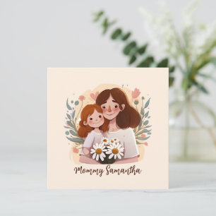 Adorable Mama und Tochterbank - Blumenrahmen (2)