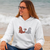 Adorable männlich und weiblich hoodie