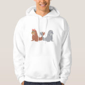 Adorable männlich und weiblich hoodie (Vorderseite)