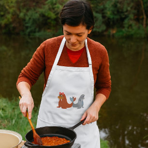 Adorable männlich und weiblich schürze