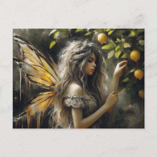 Adorable Märchenpflaumen Postkarte (Vorderseite)