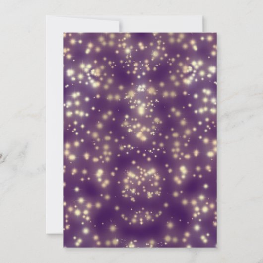 Adorable Masquerade bezaubernd glitterte ombre Einladung (Rückseite)