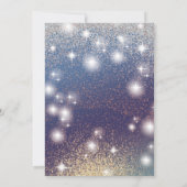 Adorable Masquerade charmante glittery ombre Inv Einladung (Rückseite)