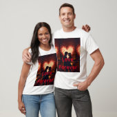 Adorable Matching Couple Print T - Shirt . (Unisex)