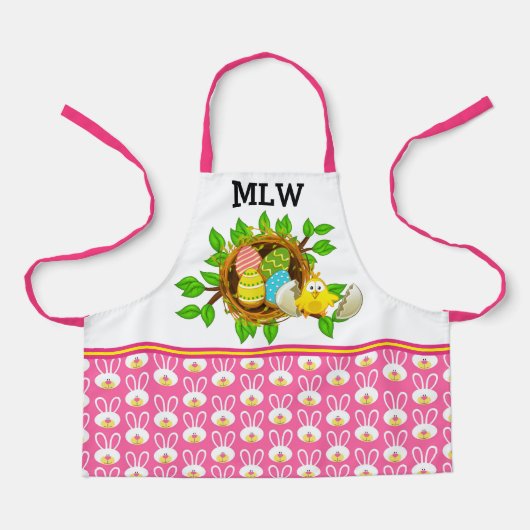 Adorable "Matching" Ostercookies Schürze (Vorderseite)