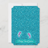 Adorable Mermaid Baby Shower Einladungen 130 Light (Rückseite)