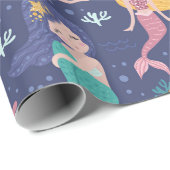 Adorable Mermaids Geschenkpapier (Rolleneckpunkt)