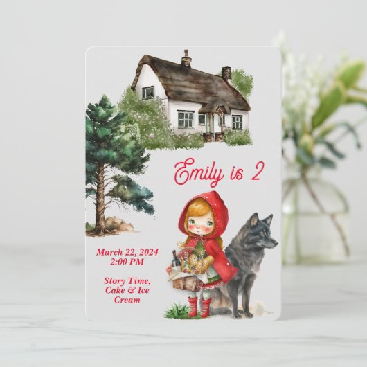 Adorable Messe Illustrierte Einladung (Stehend Vorderseite)