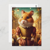 Adorable Midsommer Hamster Schauspieler Postkarte (Vorne/Hinten)