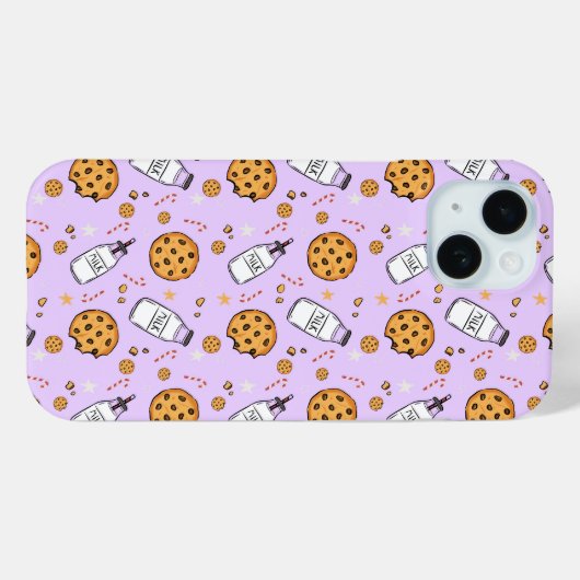 Adorable Milk and Cookies Pattern Phone Case Gift (Rückseite (Horizontal))