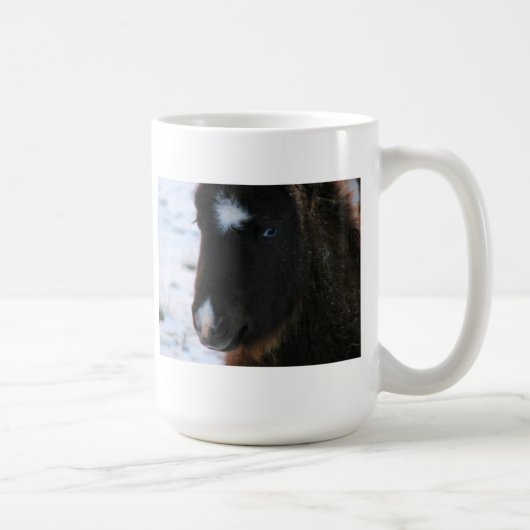 Adorable Mini Horse Fill Kaffeetasse (Rechts)