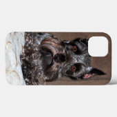 Adorable Mini Schnauzer Portrait auf iPad Case (Rückseite (Horizontal))