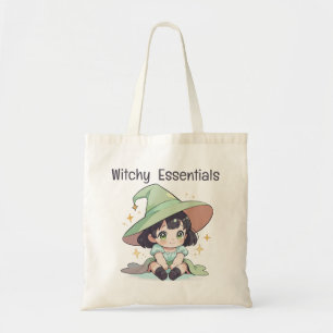 Adorable Mint Green Kawaii Baby Witch Girl Tragetasche